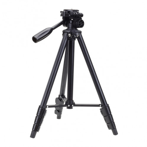 YUNTENG VCT-681 Reflex / Appareils photo numériques de 138 cm, support pour trépied, pattes en aluminium pliables en 4 sections, compatible avec les modèles Canon / Nikon / Panasonic / Pentax / Casio / Sony / Fuji SH0130409-010