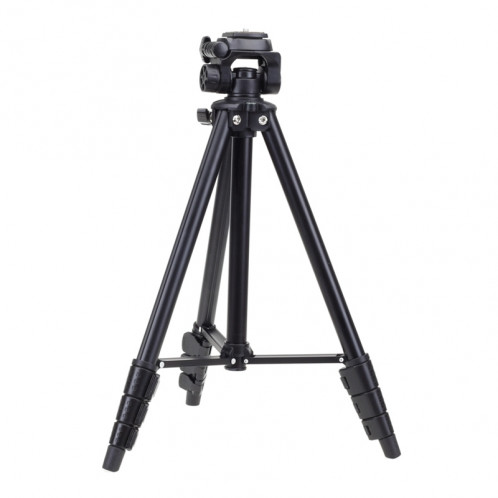 YUNTENG VCT-681 Reflex / Appareils photo numériques de 138 cm, support pour trépied, pattes en aluminium pliables en 4 sections, compatible avec les modèles Canon / Nikon / Panasonic / Pentax / Casio / Sony / Fuji SH0130409-010