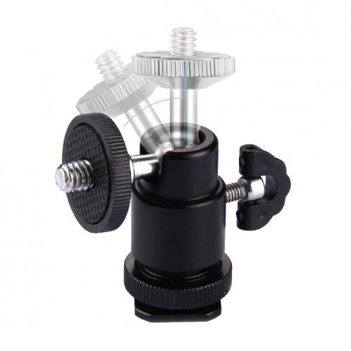 Têtes de trépied de chaussure chaude d'alliage d'aluminium, adaptateur de vis mâle de 1/4 de pouce SH01931619-06