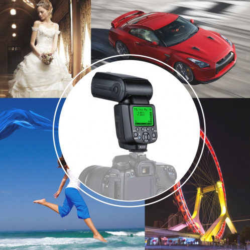 Flash Speedlite Triopo TR-960iii pour appareils photo reflex numériques Canon / Nikon ST0430766-010