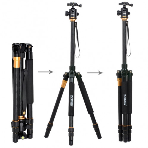 Trépied en alliage de magnésium de voyage professionnel de ZOMEI Z688 Portable professionnel avec la rotule pour appareil photo numérique SZ23031386-011