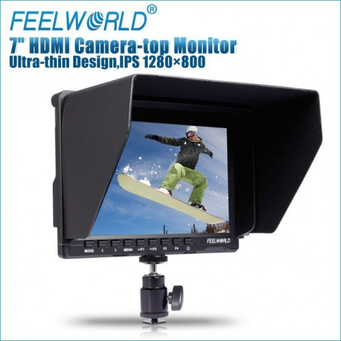 FEELWORLD FW-759 7 pouces Slim Design 1280 x 800 Moniteur de champ de caméra HDMI 1080P SF4462405-012