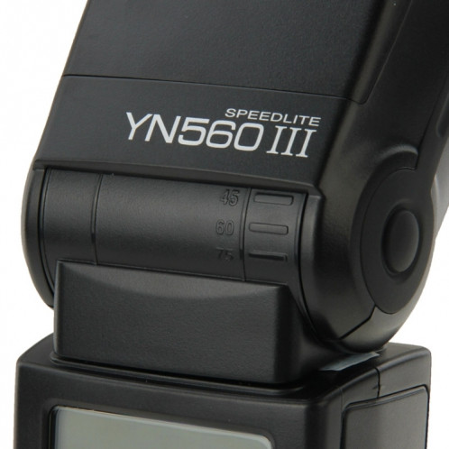 YN-560 III Flash Speedlite sans fil Ultra-longue portée avec sabot métallique pour appareil photo reflex numérique Canon / Nikon / Pentax / Olympus (noir) SY0303658-014
