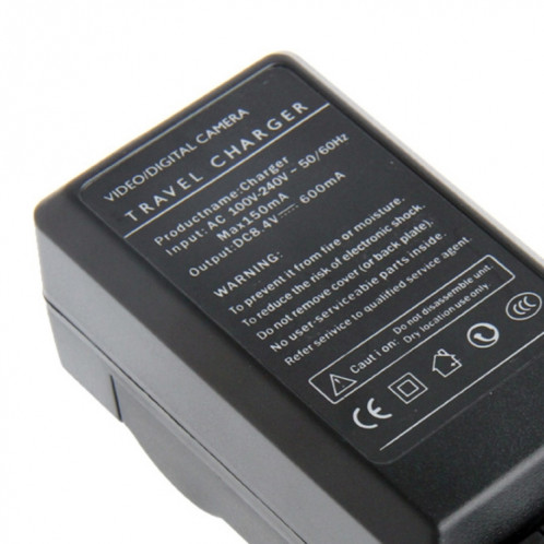 Chargeur de voyage et de voiture pour appareil photo numérique pour Canon NB-10L (noir) SH0017468-06