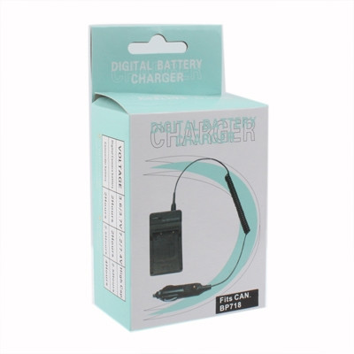 Chargeur de voiture pour appareil photo numérique pour Canon BP718 / BP727 (noir) SH0116235-08