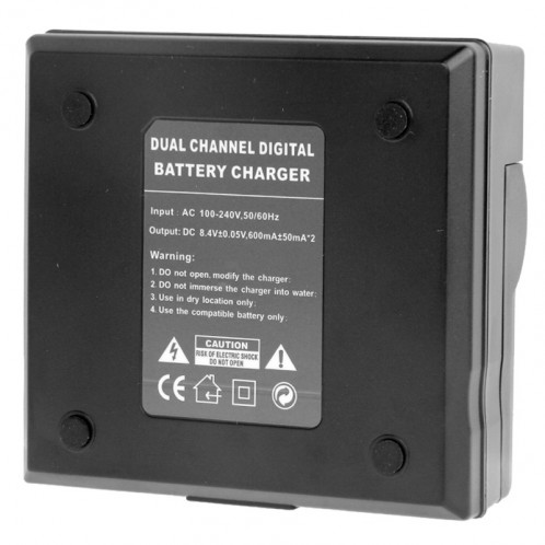 Chargeur de batterie numérique à double canal pour Sony F550 / F730 / F750 / F960 / F960H, (noir) SH1402894-06