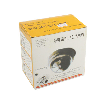 Caméra de sécurité de système de détection de mouvement factice factice à l'aspect réaliste (noir) SH0104200-06