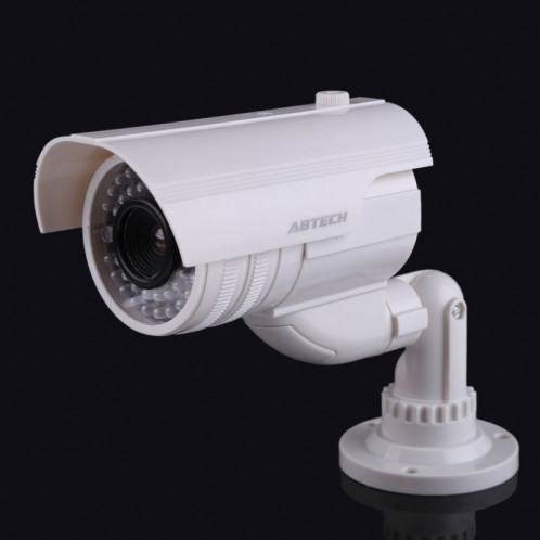 Caméra CCTV de sécurité factice à la recherche réaliste avec LED rouge clignotante SH0107532-07