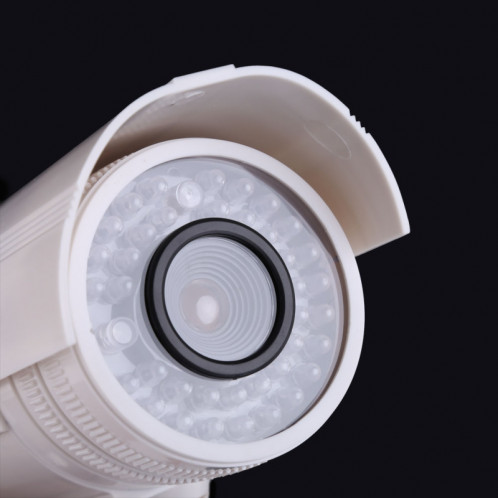 Caméra CCTV de sécurité factice à la recherche réaliste avec LED rouge clignotante SH0107532-07