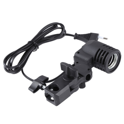 Support de lampe de studio avec prise secteur E27 et porte-parapluie (Noir) SH11221557-05