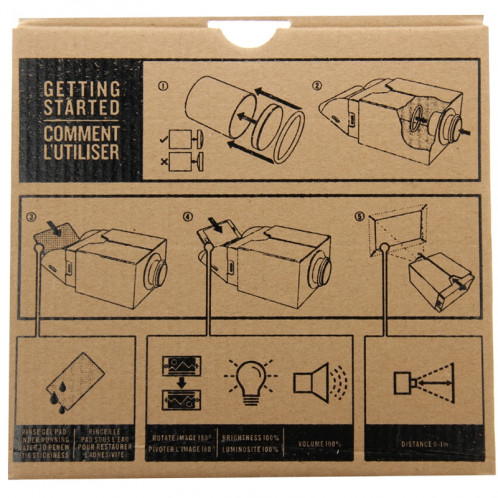 Cinéma portatif de projecteur de téléphone portable de carton 2.0 / DIY téléphone portable SH016Z353-011