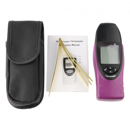 ST8030 Mini Digital Photo Laser Tachymètre Numérique Sans Contact Haute Précision MPU LCD (Violet) SH00281557-07