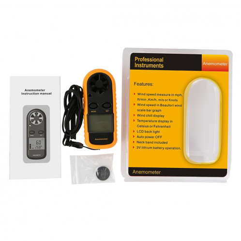 Anémomètre à thermomètre électronique numérique AR-816 SH01101869-04
