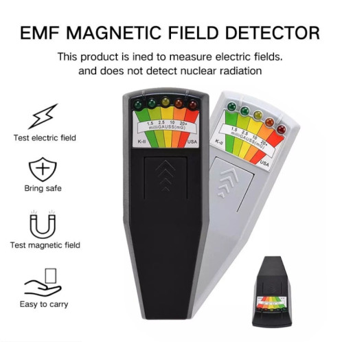 Détecteur de rayonnement électromagnétique à 5 LED Testeur de compteur EMF SH122B252-07