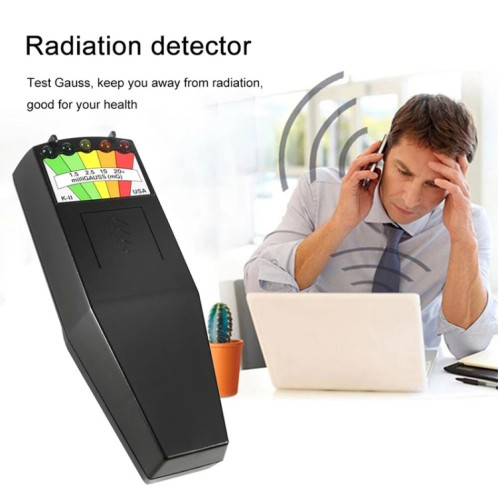 Détecteur de rayonnement électromagnétique à 5 LED Testeur de compteur EMF SH122B252-07