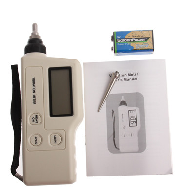 Vibration Meter Digital Tester Analyseur de vibromètre Vitesse d'accélération (GM63A) (Blanc) SH01691926-07