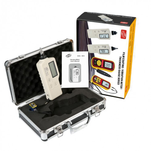 Vibration Meter Digital Tester Analyseur de vibromètre Vitesse d'accélération (GM63A) (Blanc) SH01691926-07