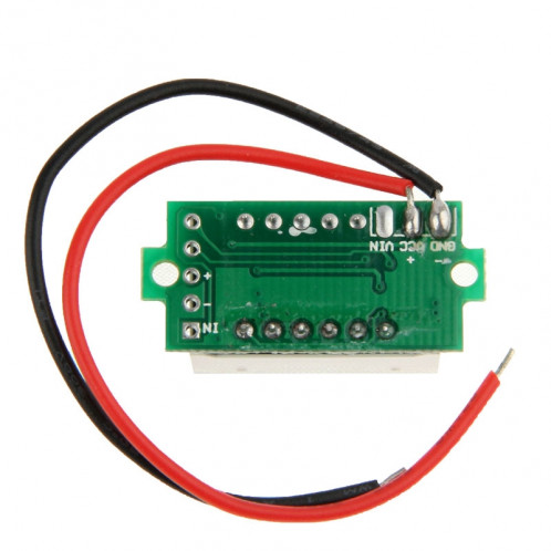 Indicateur de panneau de tension numérique miniature DC 3.2-30V Green Light SH186G919-05