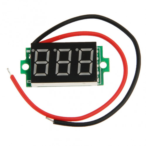 Indicateur de panneau de tension numérique miniature DC 3.2-30V Green Light SH186G919-05