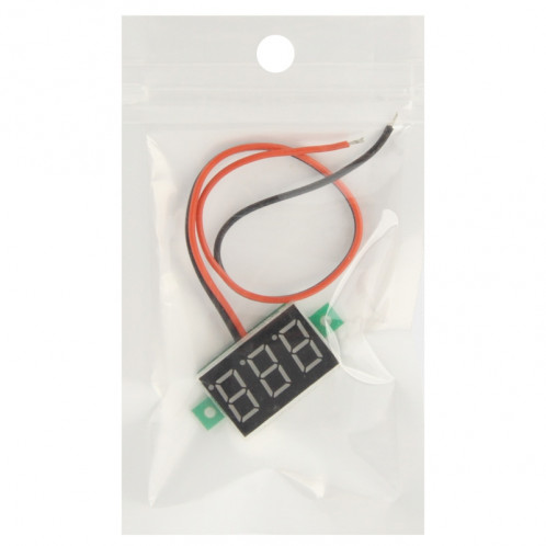 Indicateur de panneau de tension numérique miniature DC 3.2-30V Green Light SH186G919-05