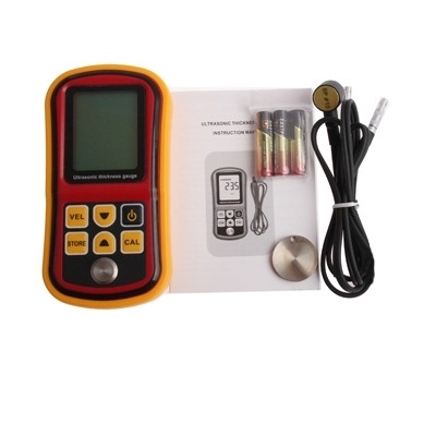 Vitesse de mesure de l'appareil de mesure de l'épaisseur à ultrasons 1,2 ~ 225 mm en métal (GM-100) (rouge) SH0189193-08