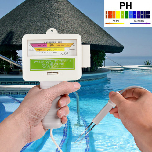 Testeur de pH / CL2 d'eau de piscine à la maison, longueur de câble: 1.2m SH04081973-07