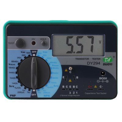 DY294 professionnel 2,7 pouces LCD testeur de paramètre de transistor numérique compteur (4 * AA) SH0502191-05