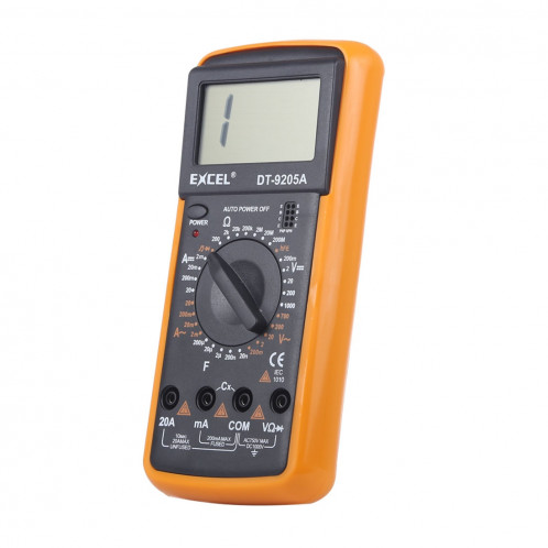 DT9205A LCD Multimètre numérique pour test de diode / Transistor hFE Fonction de mesure SH11831420-06