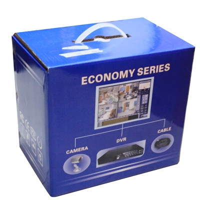Kit enregistreur vidéo numérique 4 canaux (CCD Sony 1/3, 650TVL, 24 LED IR, objectif 6 mm, distance IR: 25 m, H.264 (8204EV + 622A) SH110D517-012