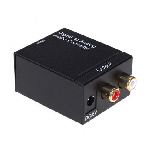 Convertisseur Coaxial Optique Numérique vers Analogique RCA Audio (Noir) SD-3261276-07