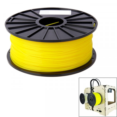 Filaments d'imprimante 3D couleur série ABS 1,75 mm, environ 395 m (jaune) SH040Y1971-06