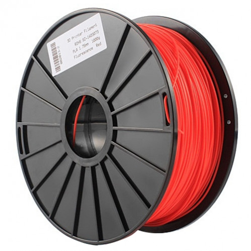 Filaments d'imprimante 3D fluorescente ABS de 1,75 mm, environ 395 m (rouge) SH042R1479-06