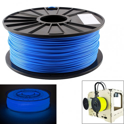 Filaments d'imprimante 3D lumineux d'ABS 3,0 mm, environ 135m (bleu) SH044L588-06