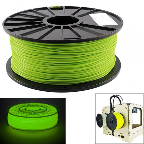 Filaments d'imprimante 3D lumineux PLA 1,75 mm, environ 345 m (vert) SH046G1849-06