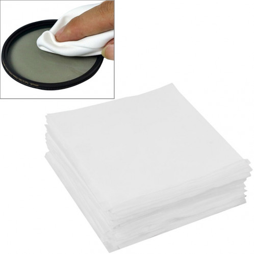 100 PCS 9.8 x 9.8cm spécialisé lentille d'écran LCD nettoyage chiffon pour appareil photo / téléphone portable S12240722-04