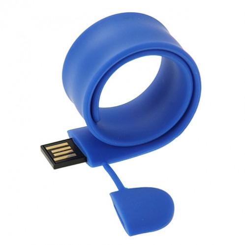 Silicone Bracelet USB Flash Disk avec 4 Go de mémoire (bleu foncé) SS015D1911-09