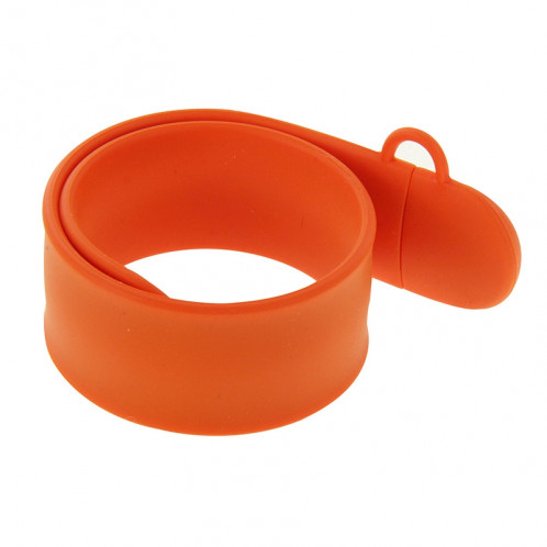 Bracelet en silicone USB Flash Disk avec 4 Go de mémoire (Orange) SS015E152-09