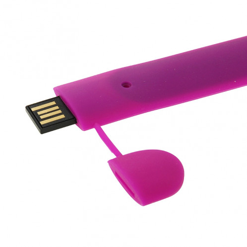 Silicone Bracelet USB Flash Disk avec 4 Go de mémoire (violet) SS015P304-09