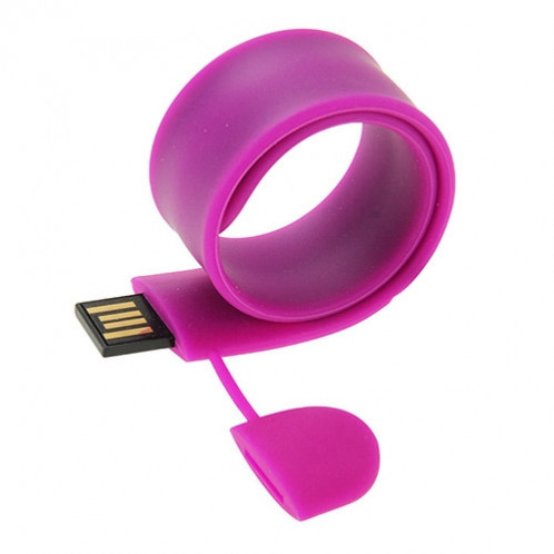 Bracelet USB en silicone avec mémoire flash de 16 Go (violet) SS017P1595-09