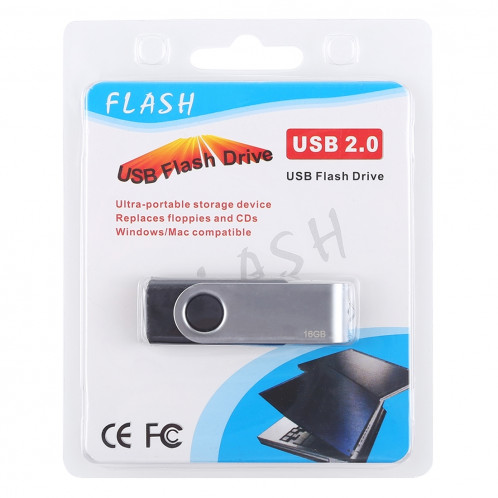 Disque Flash USB 2.0 Twister 16 Go (Noir) SH1111596-010