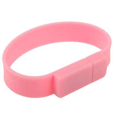 Disque flash USB 2.0 avec bracelets en silicone de 16 Go (rose) SH0220778-07