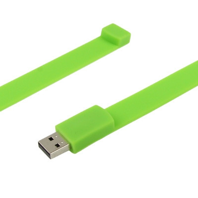 Disque flash USB 2.0 avec bracelets en silicone de 8 Go (vert) SH3023954-07