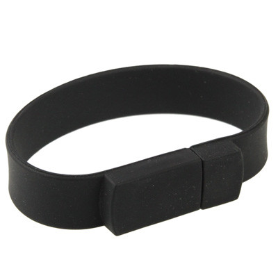 Disque Flash USB 2.0 Bracelets Silicon 2 Go (Noir) S202BA1391-07