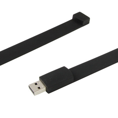 Disque Flash USB 2.0 Bracelets Silicon 8 Go (Noir) S802BC604-07