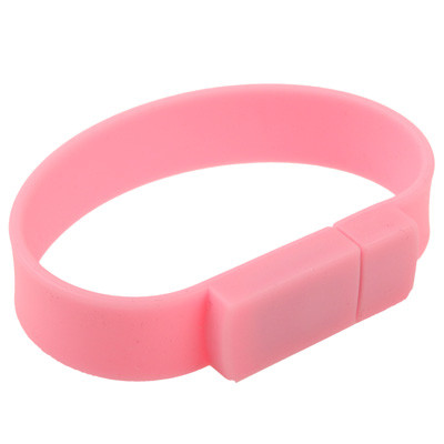 Disque Flash USB 2.0 Bracelets Silicon 2 Go (Rose) S202FA666-07