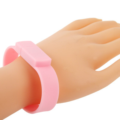Disque Flash USB 2.0 Bracelets Silicon 16 Go (Rose) S102FD1504-07