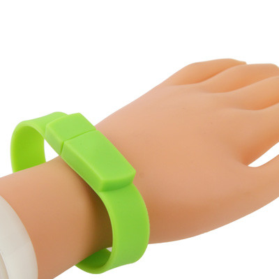 Disque Flash USB 2.0 Bracelets Silicon 16 Go (Vert) S102GD1294-07