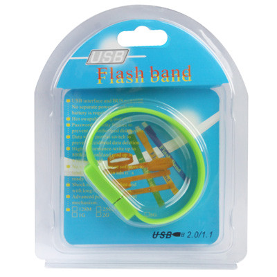 Disque Flash USB 2.0 Bracelets Silicon 16 Go (Vert) S102GD1294-07