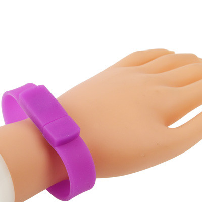 Disque Flash USB 2.0 Bracelets Silicon 8 Go (Violet) S802PC1751-07