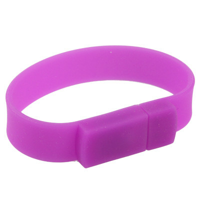 Disque Flash USB 2.0 Bracelets Silicon 8 Go (Violet) S802PC1751-07